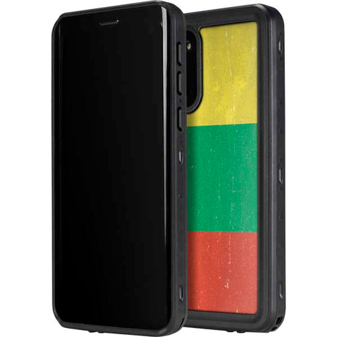 Lithuania Flag Distressed Galaxy S20 Waterproof Case